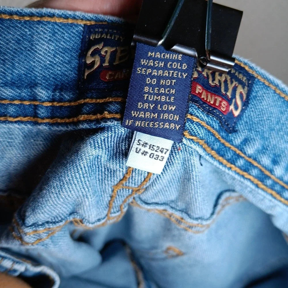 Steve & Barry's Carpenter Jeans 36x32 Light Wash Denim Utility Pockets Y2K‎